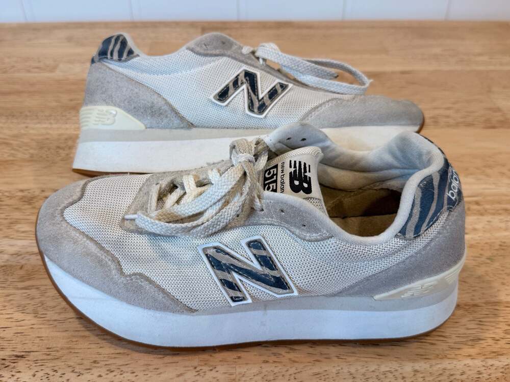 New Balance 515H Platform Women's Sneakers in Grey and White